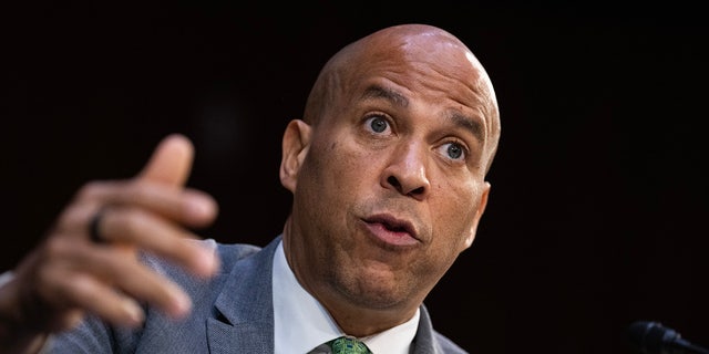 Booker during a Senate Judiciary Committee hearing