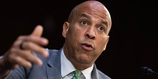 Booker during a Senate Judiciary Committee hearing