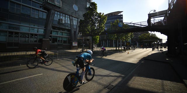 An Ironman race in Germany