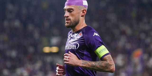 Cristiano Biraghi runs during the UEFA Conference League final match