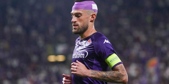 Cristiano Biraghi runs during the UEFA Conference League final match