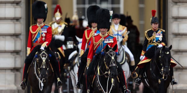 King Charles leads the Trooping of the Colour procession