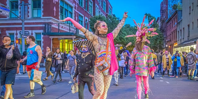 drag performers on the street