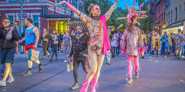 drag performers on the street
