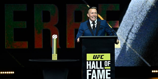 GSP at the Hall of Fame ceremony