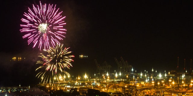 Fireworks in Los Angeles