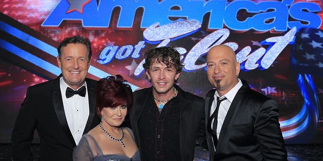 michael grimm with howie mandel, sharon osbourne and piers morgan