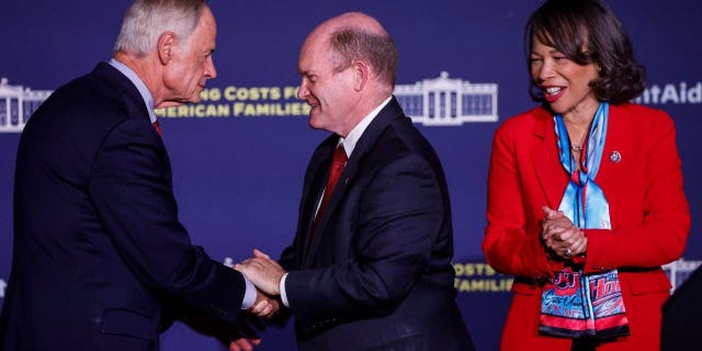 Tom Carper, Chris Coons and Lisa Blunt Rochester