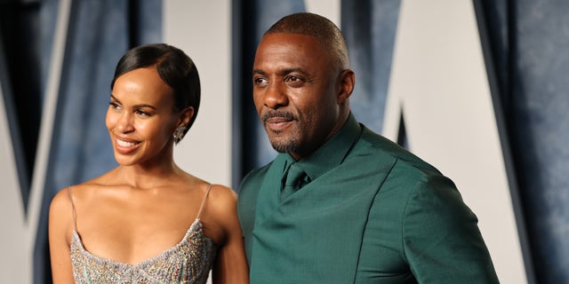 Sabrina Dhowre Elba and Idris Elba Vanity Fair Oscars party