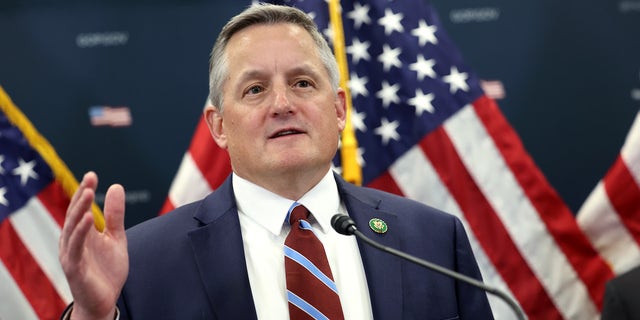 House Natural Resources Chairman Bruce Westerman (R-AR) speaks at a press conference following a House Republican meeting at the U.S. Capitol on March 28, 2023 in Washington, DC. The Republicans met to discuss their new energy plan which would increase domestic energy production and eases environmental review on energy and mining projects. (Photo by Kevin Dietsch/Getty Images)