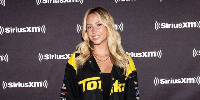 Alix Earle attends Howard Stern's live broadcast
