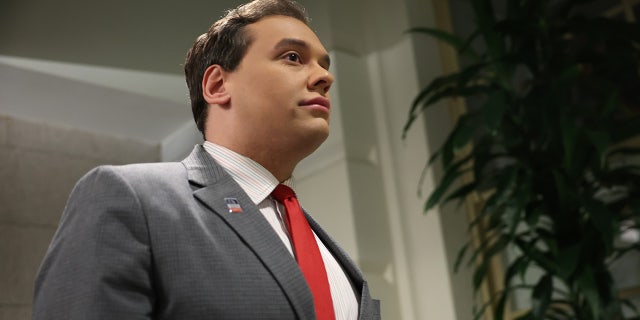 George Santos heads to House Republican Caucus meeting