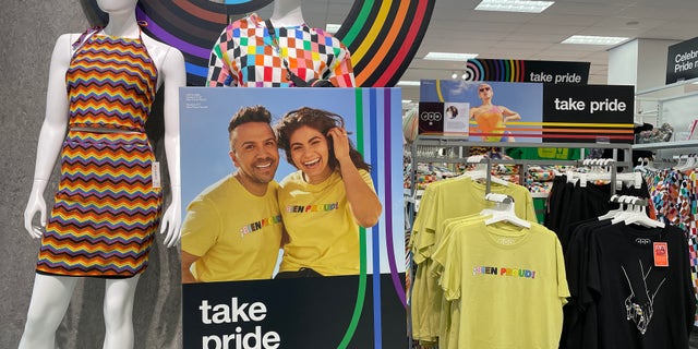 Target pride month display