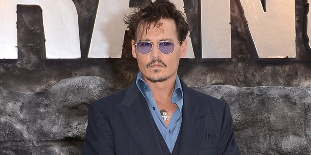 Johnny Depp at The Lone Ranger premiere in England