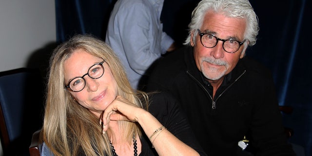 James Brolin and Barbra Streisand at the "And So It Goes" premiere in New York