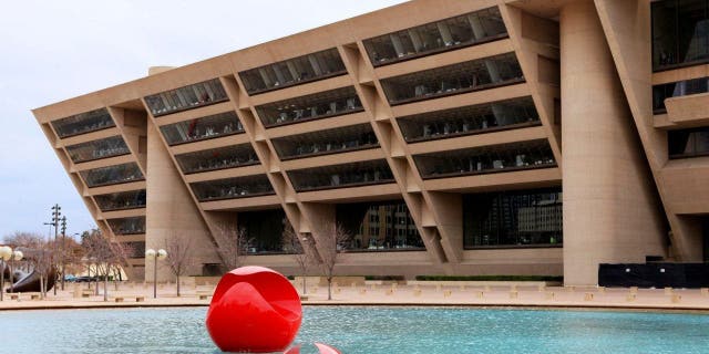 Pool near City Hall in Dallas