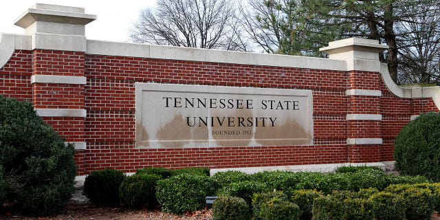 Tennessee State University's logo outside the university