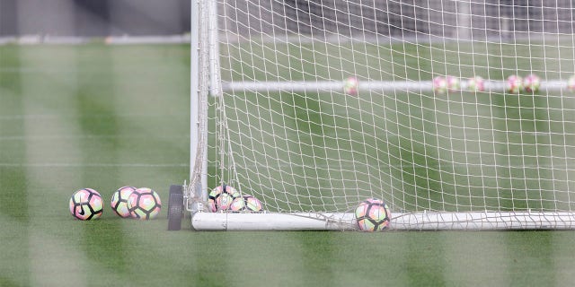 Una vista del campo de entrenamiento de fútbol del estadio Avaya