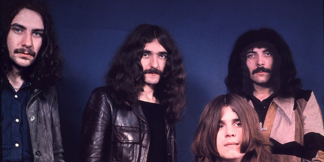 Black Sabbath members posing