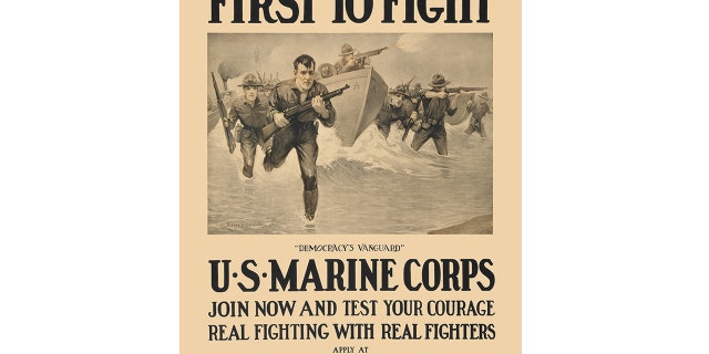 Marine Corps recruitment poster