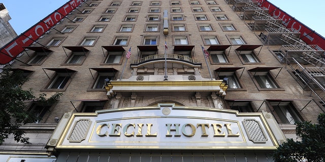 The exterior of the Cecil Hotel