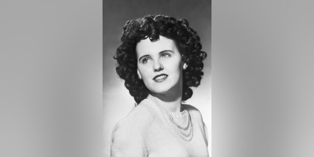 A black and white headshot of Elizabeth Short