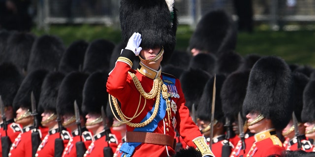 Prince William in his Trooping the Colour uniform