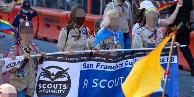 Girl Scouts troop in San Francisco pride parade