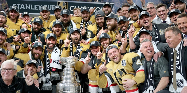 Golden Knights team poses