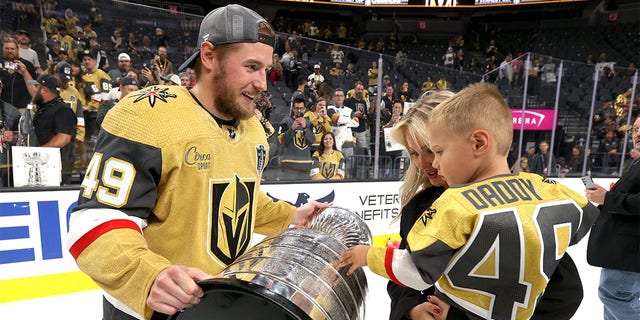 Ivan Barbashev holds Stanley Cup