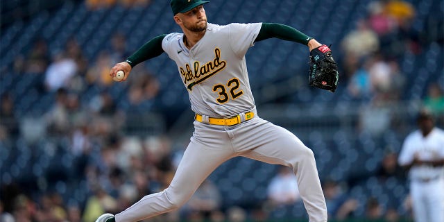 James Kaprielian throws pitch