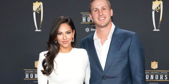 Christen Harper and Jared Goff