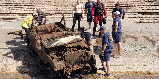 Jeep out of lake