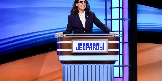 Mayim Bialik hosting jeopardy