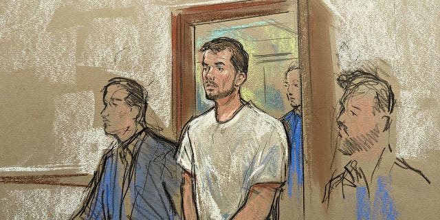 Joran van der Sloat arraignment court sketch