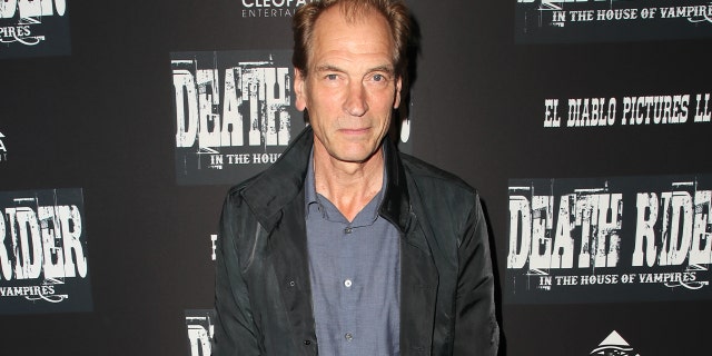 Julian Sands closeup at an event