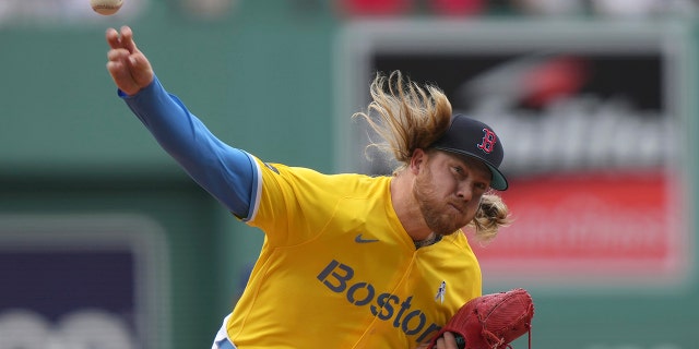 Kaleb Ort pitches