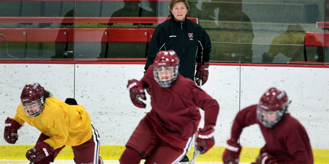 Katey Stone at practice