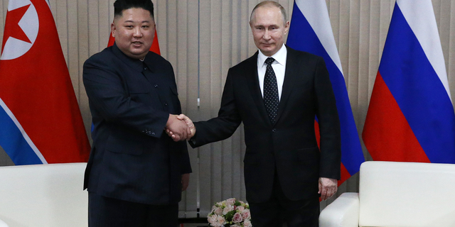 Kim Jong Un and Vladimir Putin