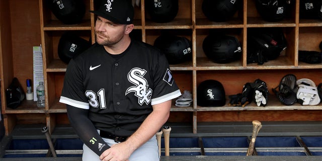 Liam Hendriks in the dugout