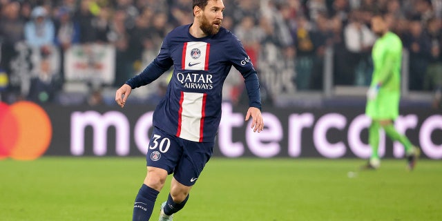 Lionel Messi during a soccer match