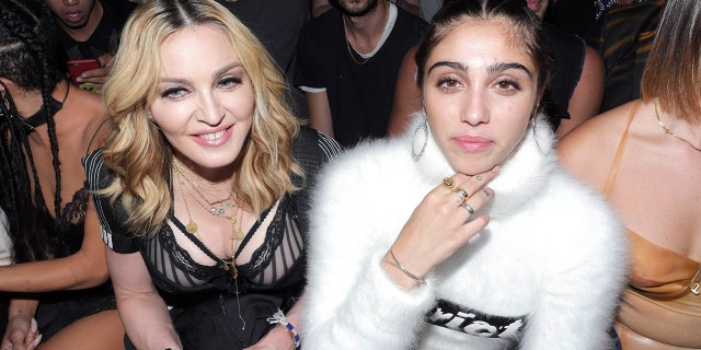 Lourdes and Madonna sit front row at a fashion show