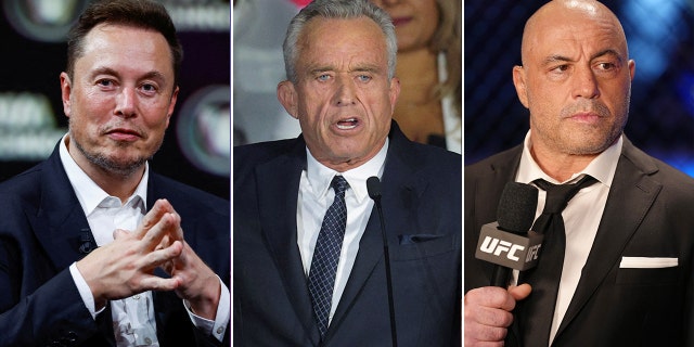 Elon Musk, Robert F. Kennedy Jr. and Joe Rogan