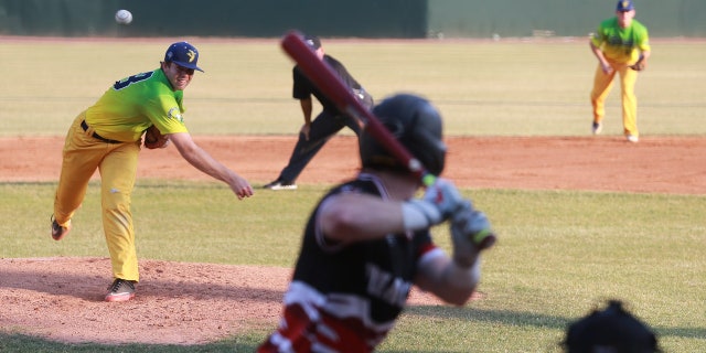 Christian Harkey throws