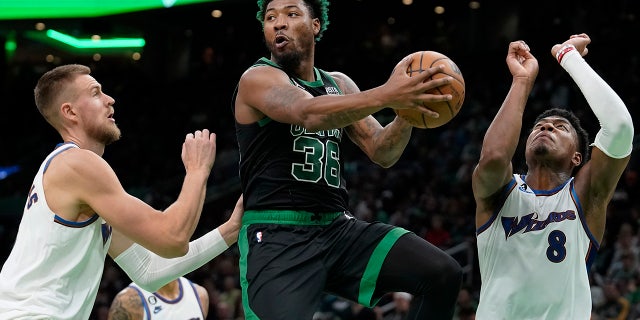 Marcus Smart in the air