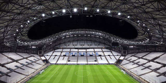 General view of the football stadium in Marseille