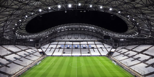 General view of the football stadium in Marseille