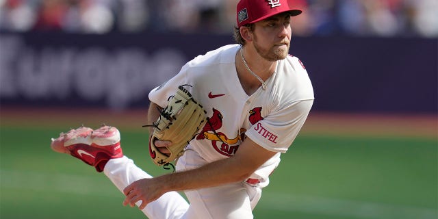 Matthew Liberatore throws pitch