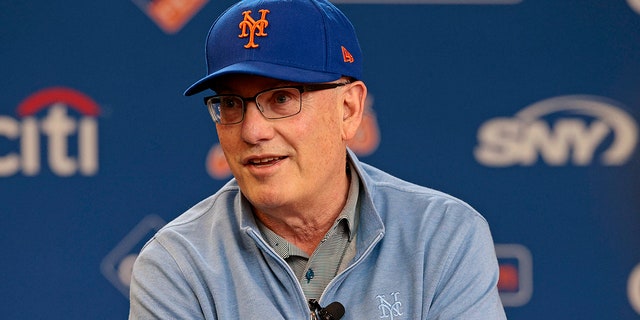New York Mets owner Steve Cohen speaks during a press conference