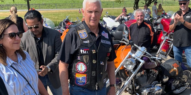 Mike Pence motorcycle thrust Iowa